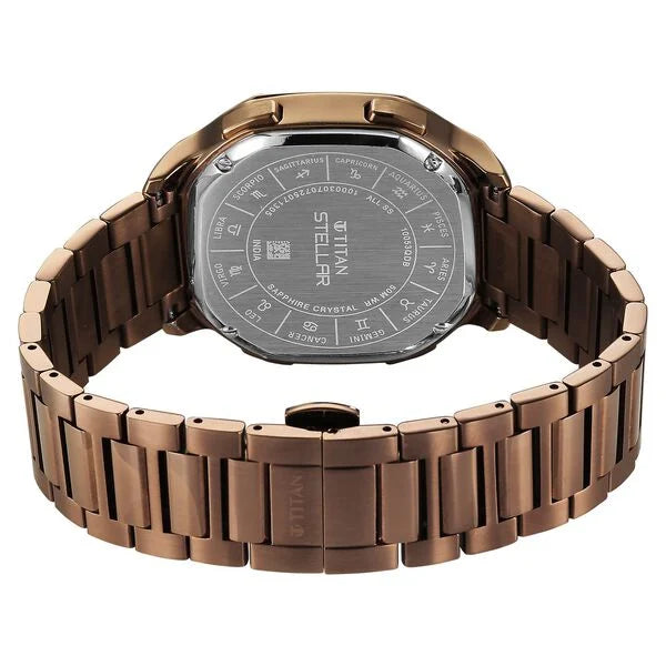 Britime London Galaxy Men’s Automatic Watch – Rose Gold Dial, Black Silicon Strap, Multi-Function | Model 777-P30706 | Stylish Timepiece for Any Occasion