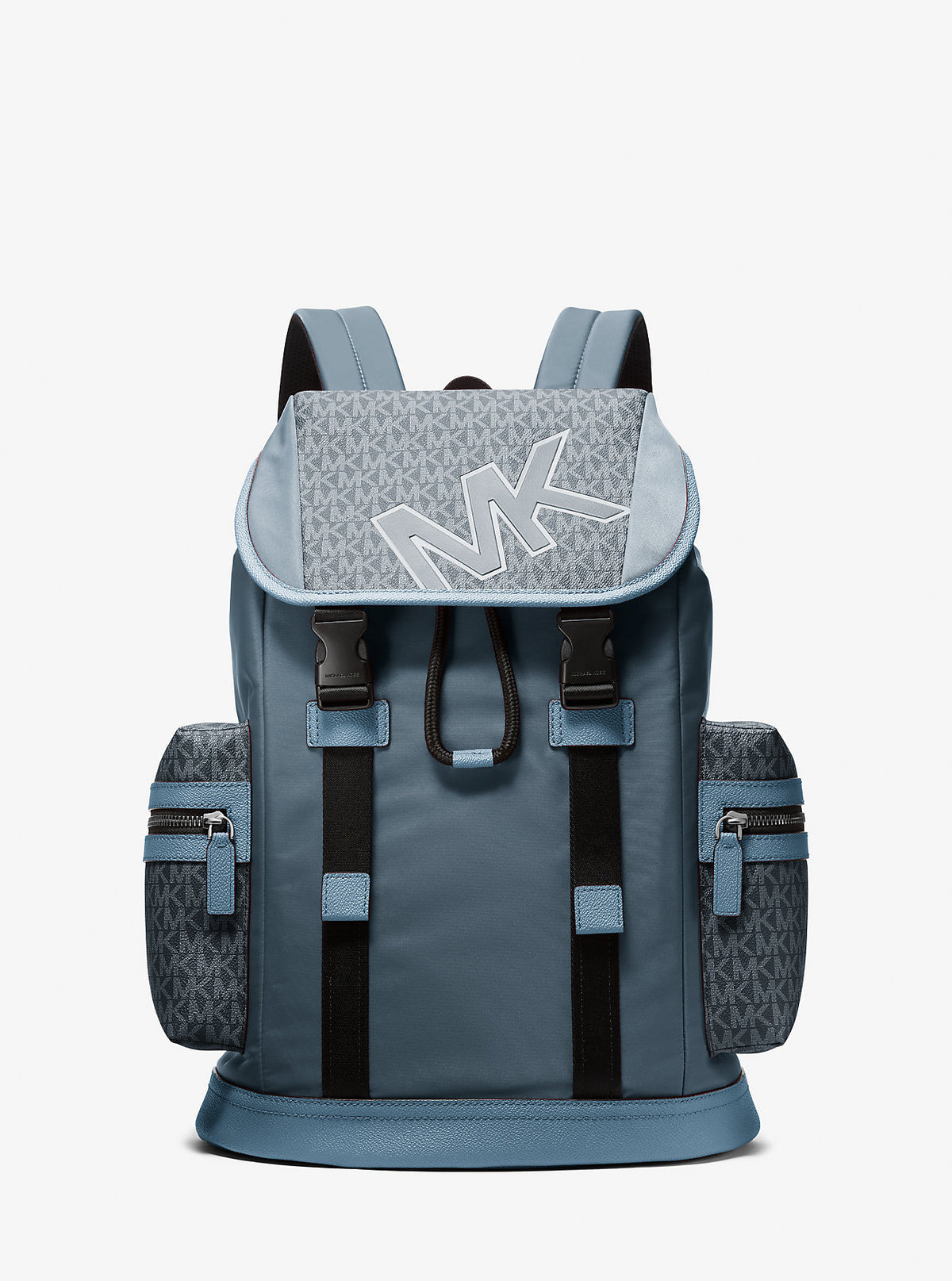 Michael Kors Cooper Signature Logo and Nylon Backpack Cornflower