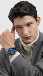 Diesel Stainless Steel Analog Blue Dial Men Watch-Dz2187