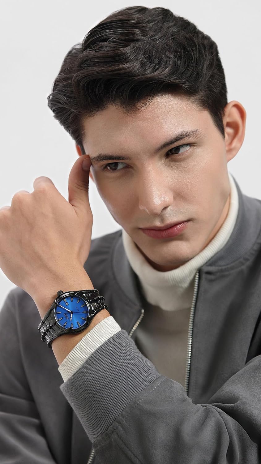 Diesel Stainless Steel Analog Blue Dial Men Watch-Dz2187