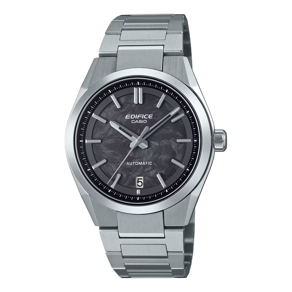 Casio Edifice AUTOMATIC Forged Carbon Transparent screw-down back watch EFK-100XPB-1AJF