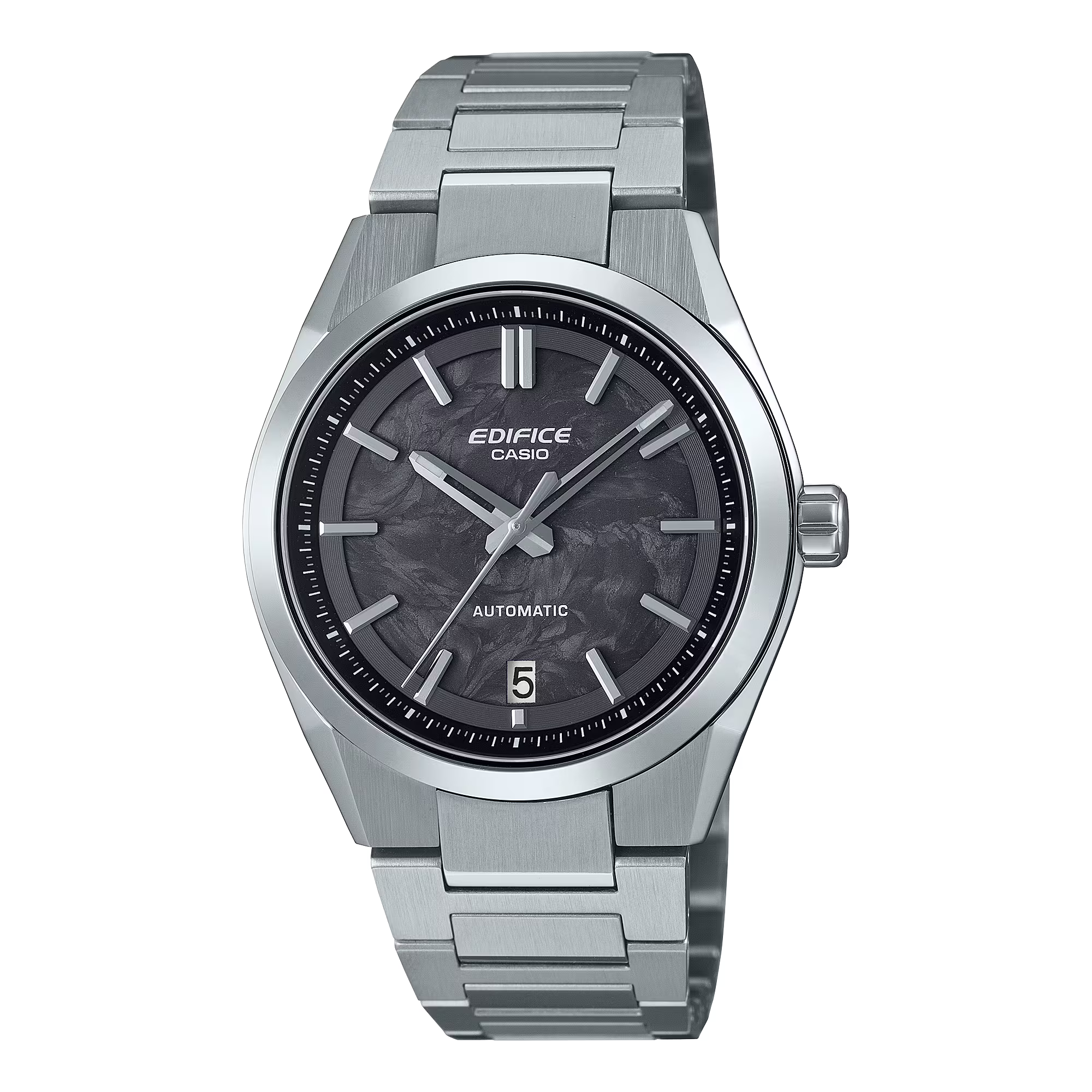 Casio Edifice AUTOMATIC Forged Carbon Transparent screw-down back watch EFK-100XPB-1AJF