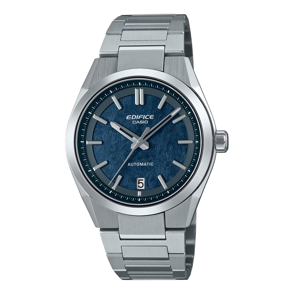 Casio Edifice AUTOMATIC Forged Carbon Transparent screw-down back watch EFK-100XPB-1AJF