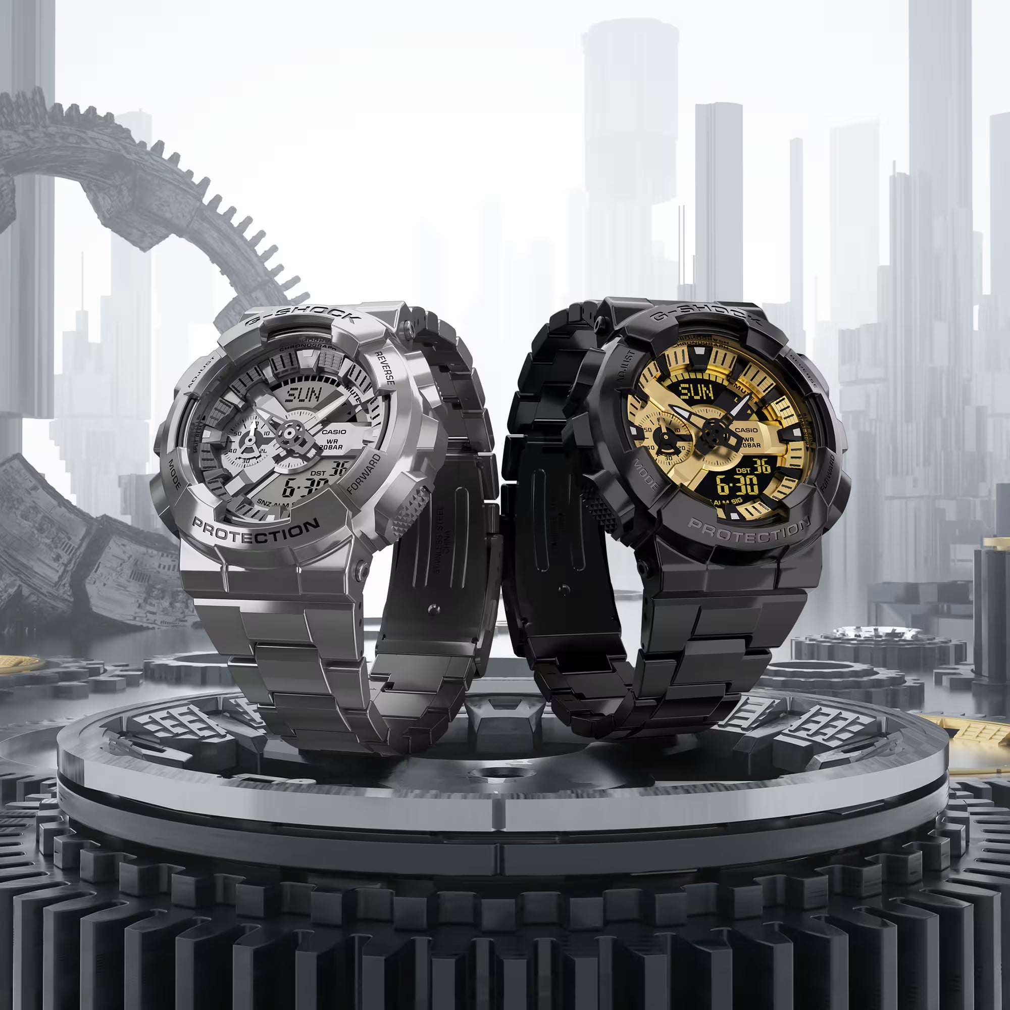 Casio G-Shock GM-110G-1A9DR Analog-Digital Dial  Men's Watch