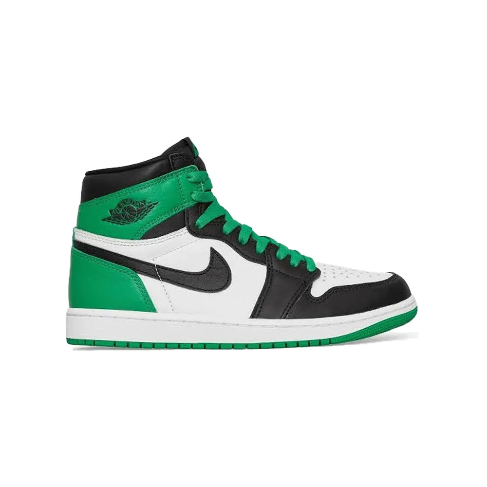Air Jordan 1 High Black and Lucky Green