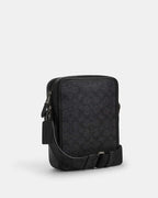 Coach Sullivan Crossbody Bag In Signature Canvas With Patches Gunmetal-Charcoal Multi