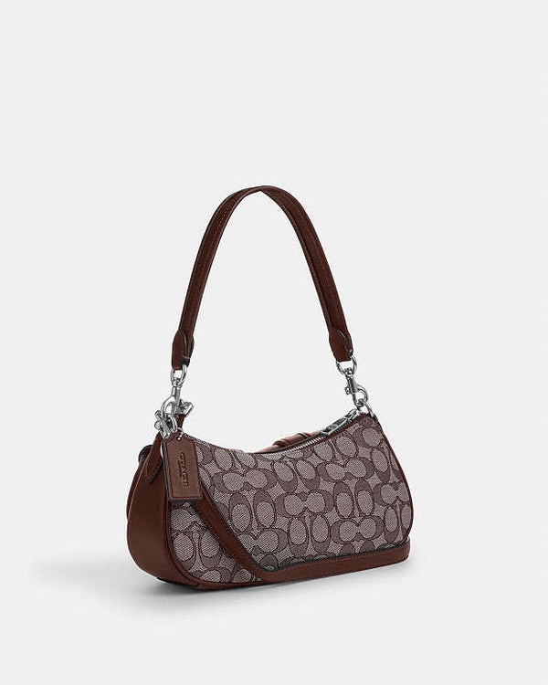 Coach Ashton Bag In Signature Jacquard Signature Jacquard-Silver-Oak-Maple