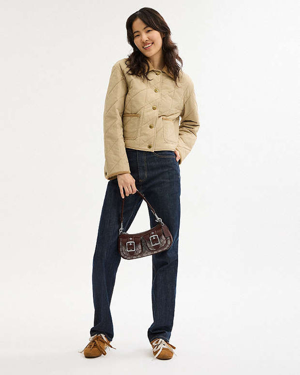 Coach Ashton Bag In Signature Jacquard Signature Jacquard-Silver-Oak-Maple