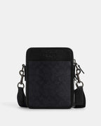 Coach Sullivan Crossbody In Signature Canvas Gunmetal-Charcoal-Black