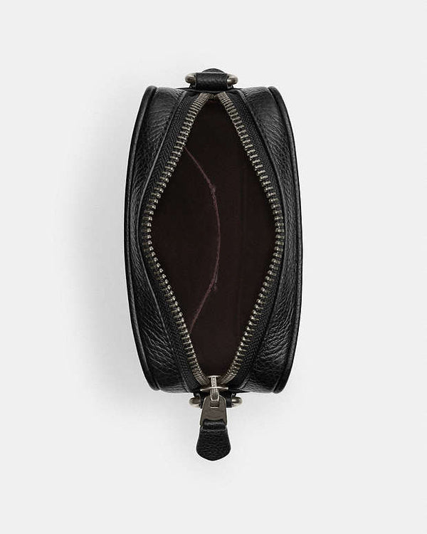 Coach Sullivan Crossbody In Signature Canvas Gunmetal-Charcoal-Black