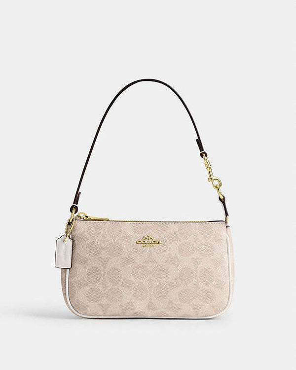 Coach Nolita 19 In Signature Canvas Signature Canvas-Gold-Sand-Chalk