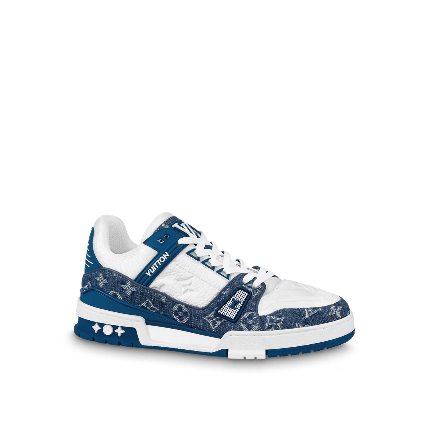 Louis Vuitton LV Trainer Monogram Denim White Blue