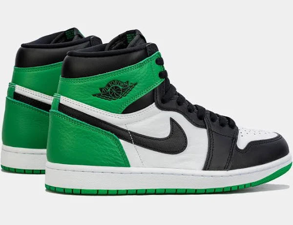 Air Jordan 1 High Black and Lucky Green