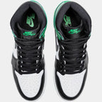 Air Jordan 1 High Black and Lucky Green