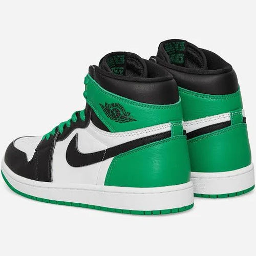 Air Jordan 1 High Black and Lucky Green